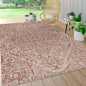JONATHAN Y SMB105A-3 Estrella Bohemian Medallion Textured Weave Red/Taupe 3 ft. x 5 ft. Indoor/Outdoor Area Rug Coastal, Traditional, Transitional, Perfect for Backyard, Patio, Porch