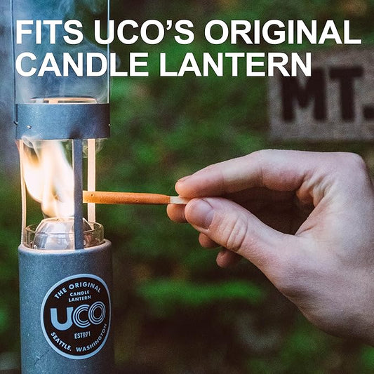 UCO 12-Hour Natural Beeswax Candles - Candle Lantern