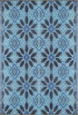 BalajeesUSA Outdoor Rug – 6x9, Sky Blue, Grey, Reversible Recycled Plastic Straw Rug Waterproof Outdoor Patio Rugs Clearance Large RV Camper Mats 331