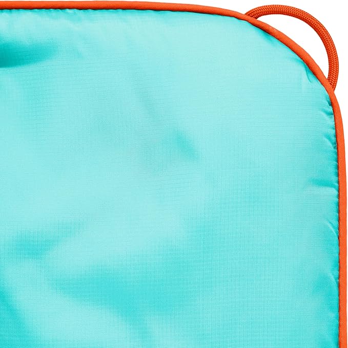 Rumpl Original Puffy Blanket - Warm Puffy Camping Blanket, 100% Recycled Polyester Insulation, Lightweight, Packable, Water-Resistant, Outdoor Puffer Blanket, 52"x75", V2, Seafoam