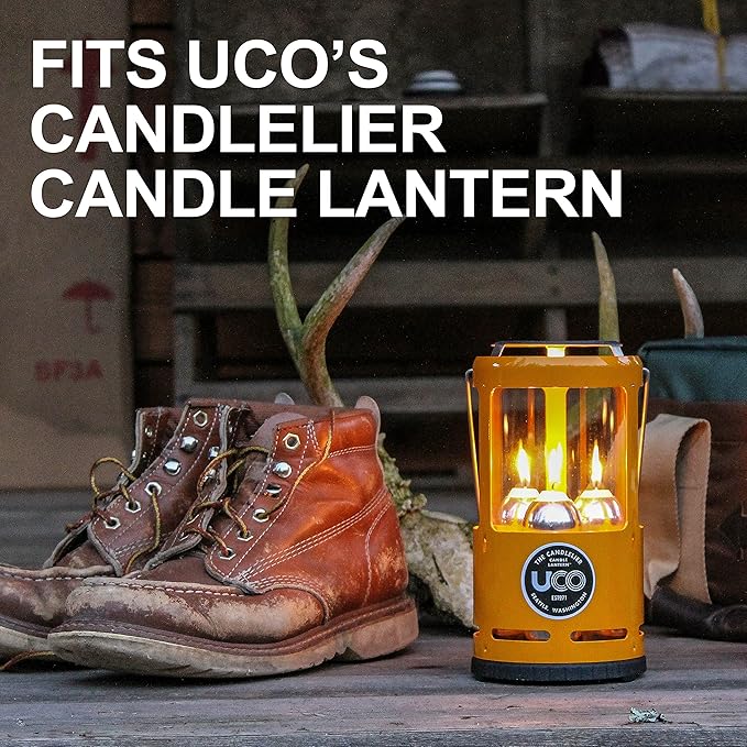 UCO 12-Hour Natural Beeswax Candles - Candle Lantern