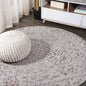 JONATHAN Y SMB105A-5R Estrella Bohemian Medallion Textured Weave Indoor Outdoor Area-Rug Coastal Bohemian Rustic Glam Easy-Cleaning Bedroom Kitchen Backyard Patio Non Shedding, 5' Round, Red/Taupe